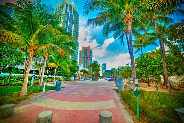 Festői sarok Miami Beach-ben — Stock Fotó