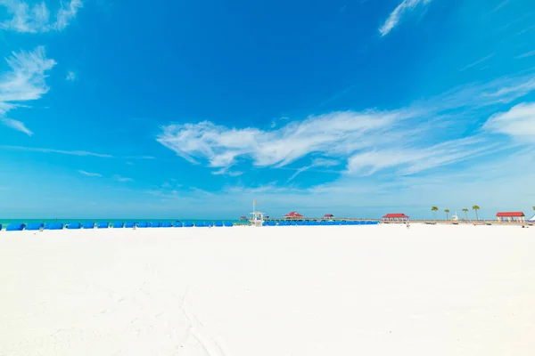 Wit zand in Clearwater Beach — Stockfoto