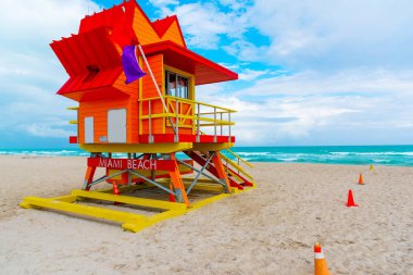 Dünyaca ünlü Miami Beach renkli cankurtaran kulübe