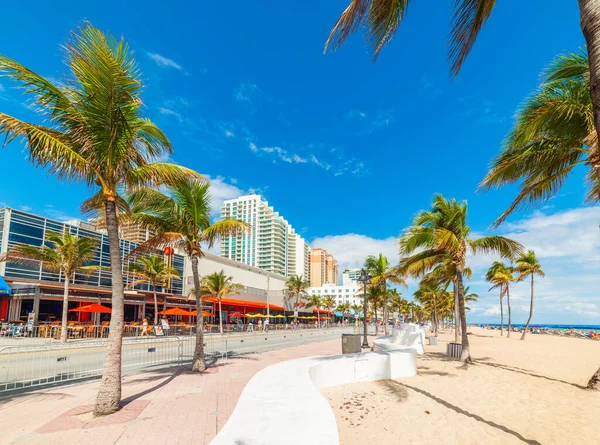 Fort Lauderdale Usa Febbraio 2019 Fort Lauderdale Sul Lungomare Una — Foto Stock