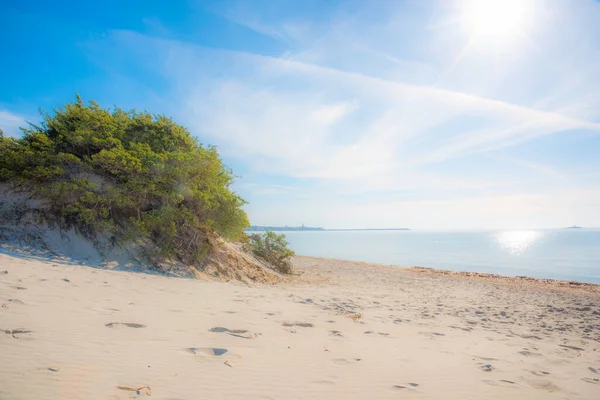 Maria Pia Beach Shining Sun Springtime Sardinia Italy — Stock Photo, Image