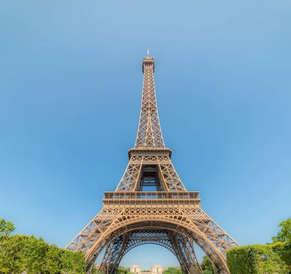 World famous Tour Eiffel under a sunny sky, France