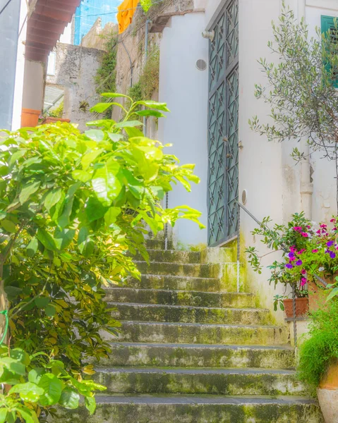 Hermosa Escalera Famosa Amalfi Italia — Foto de Stock