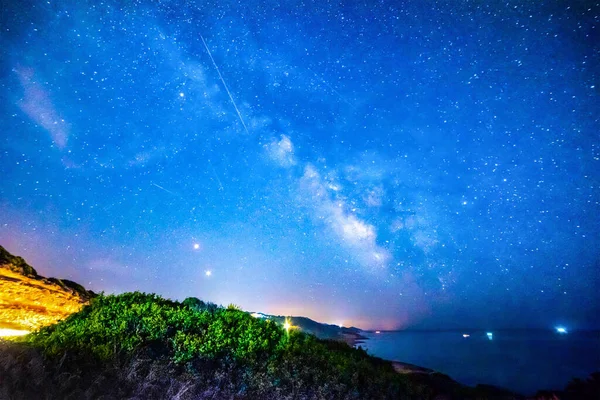 Stark Himmel Över Algheros Kust Sardinien Italien — Stockfoto