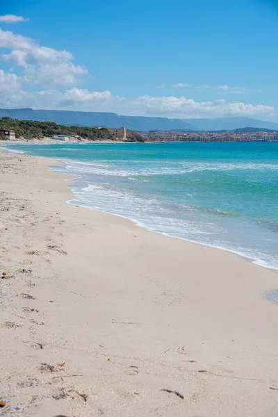Maria Pia Beach Sunny Day Sardinia Italy — Stock Photo, Image