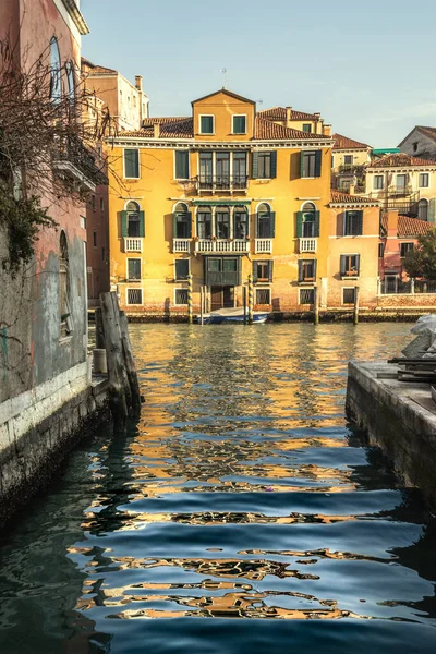 Schilderachtig Gebouw Aan Het Canal Grande Venetië Italië — Stockfoto
