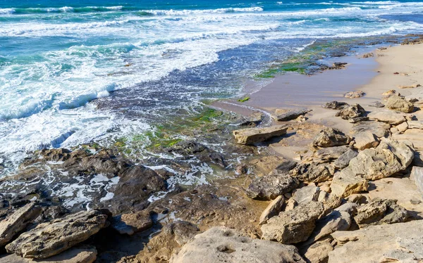 Rochers Mer Bleue Castelsardo Sardaigne Italie — Photo