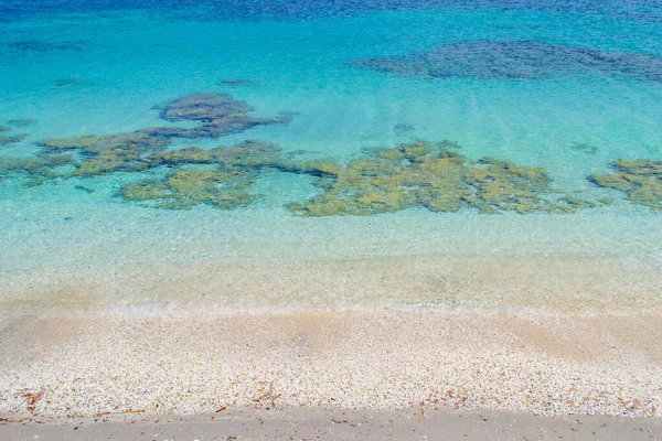 斯廷蒂诺的卵石和蓝色海意大利 撒丁岛 — 图库照片