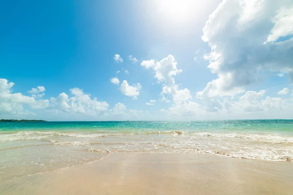 Cielo Nuvoloso Sulla Spiaggia Pointe Saline Guadalupa Piccole Antille Caraibi — Foto Stock