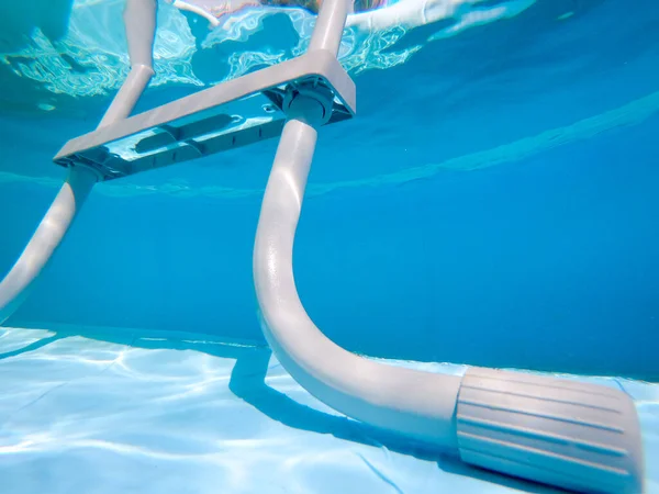 Grey Pool Ladder Seen Underwater — Stock Photo, Image