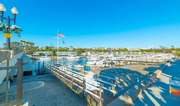 Balboa Island Small Harbor Clear Sky Orange County California — Stock Photo, Image