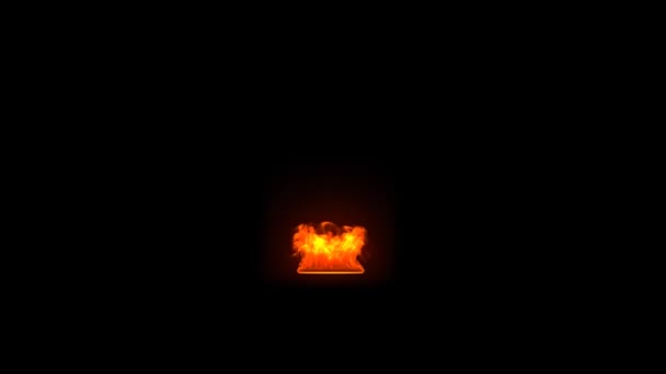 火 16 シミュレーション ビデオ 3d — ストック動画