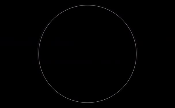 Elementos de forma de círculo com canal alfa . — Vídeo de Stock