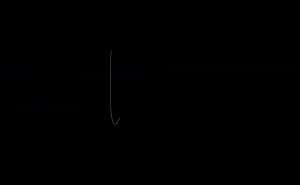 Γραμμές σχήματος στοιχεία με κανάλι άλφα. — Αρχείο Βίντεο