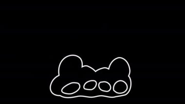 4k Sıvı Elemanlar Doodle. Sürükle ve bırak. 4k çözünürlüğe sahip alfa kanalile önceden işlenmiş.