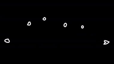 4k Sıvı Elemanlar Doodle. Sürükle ve bırak. 4k çözünürlüğe sahip alfa kanalile önceden işlenmiş.