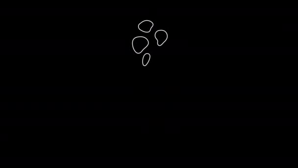 Flüssige Elemente Kritzeln Drag Drop Vorgerendert Mit Alpha Kanal Mit — Stockvideo