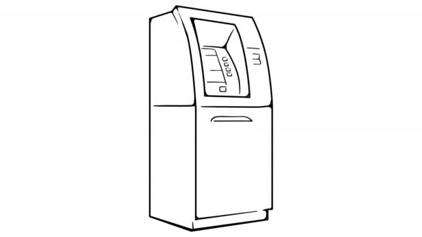Tableau blanc ATM animation séquences 4K — Video