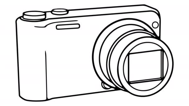 Videocamera lavagna animazione 4K filmati — Video Stock