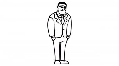 FBl Sad beyaz tahta animasyon 4K görüntü