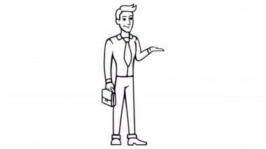 Man, beyaz tahta animasyon 4k görüntülerini göster