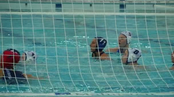 San Petersburgo Rusia Mayo 2018 Waterpolo Liga Mundial Equipo Nacional — Vídeo de stock