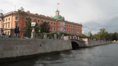 St. Petersburg, teknenin görünümünden Mikhailovsky Castle kanallar