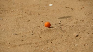 petank, atar büyük Çelik bilyalar, ağır çekim oyunu