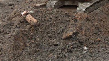 Ekskavatör Kepçe kazma zaman atlamalı