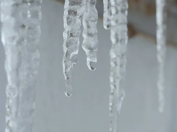 Carámbanos hielo cristal —  Fotos de Stock