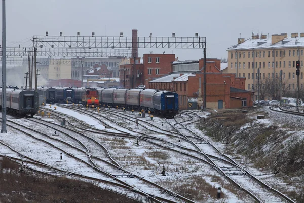 Järnvägs Station St. Petersburg sortering — Stockfoto