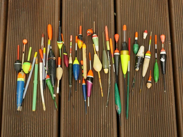 Fishing bobbers collection Stock Image