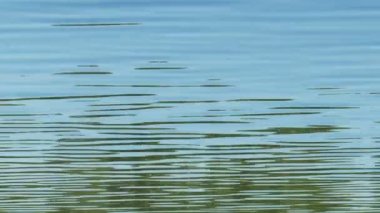 su arka planda mavi göl parlama