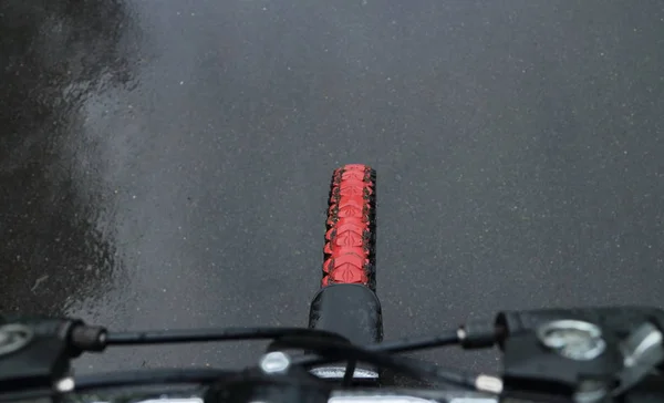 Pov dan bisiklet görünümü — Stok fotoğraf