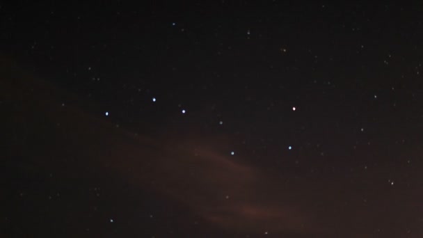 Starry Sky Big Dipper Constellation Time Lapse — Stock Video