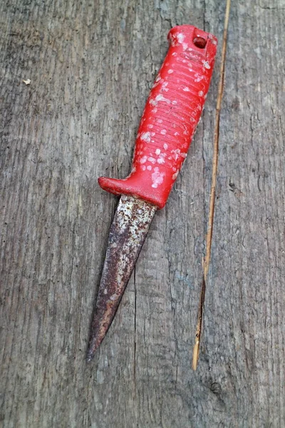 Eski Bir Bıçak Paslı Bıçak Hdr — Stok fotoğraf