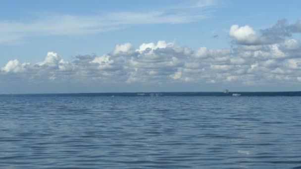 Vista Belo Panorama Paisagem Marinha — Vídeo de Stock