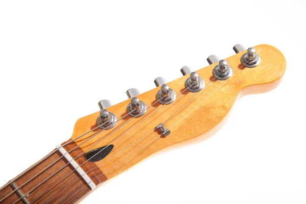 Elektro Gitarın Boynundaki Metal Kazıklar — Stok fotoğraf