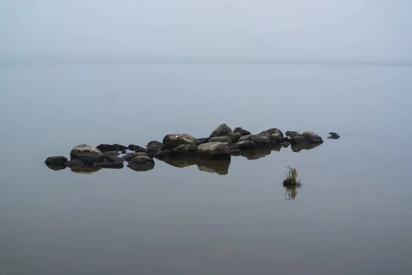 Morning on the river mist fog and water surface on the river