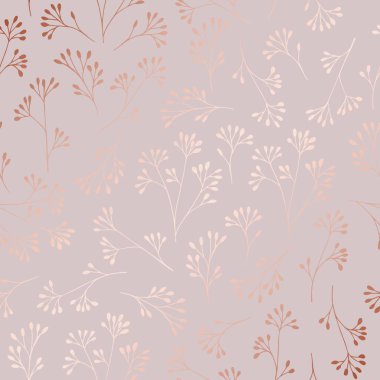 Gül altın. Basım, satış, kartpostallar, paketleme, kapakları, servis taleplerini ve diğer yüzey tasarımı için zarif dekoratif çiçek desenli