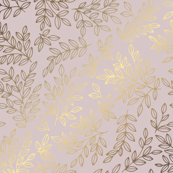 Декоративний Фон Гілками Імітацією Трояндового Золота Дизайну Запрошень Листівок — стоковий вектор