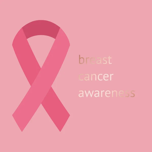 Breast Cancer Awareness Vector Background Design — Stock Vector