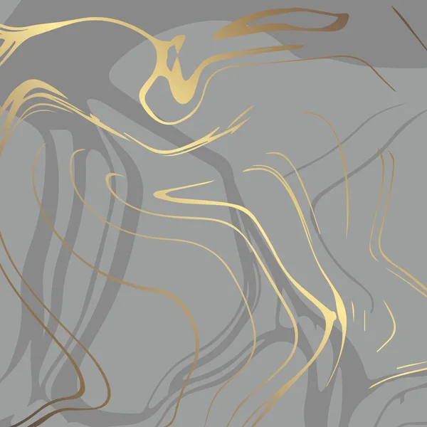 黄金の大理石 カバー 招待状のデザインのためのベクトルの装飾的な背景 — ストックベクタ