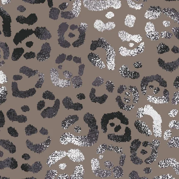 Piel Leopardo Elegante Textura Leopardo Con Efecto Lámina Ilustración General — Vector de stock
