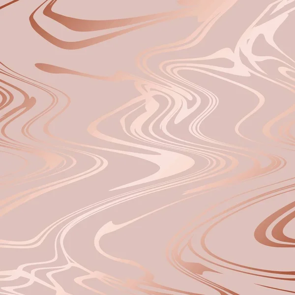 Roze Marmer Rose Goud Elegante Textuur Met Folie Imitatie Voor — Stockvector