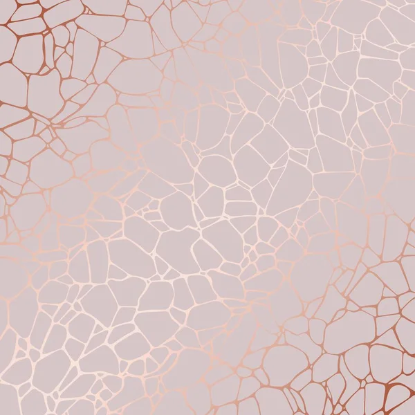Rosa de mármore. Ouro rosa. Textura elegante com um efeito de folha —  Vetores de Stock