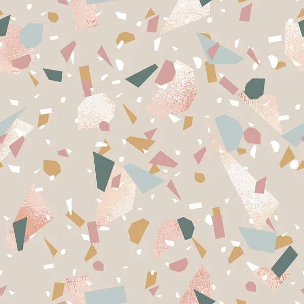 Terrazzo. Sfondo decorativo vettoriale per il design . — Vettoriale Stock