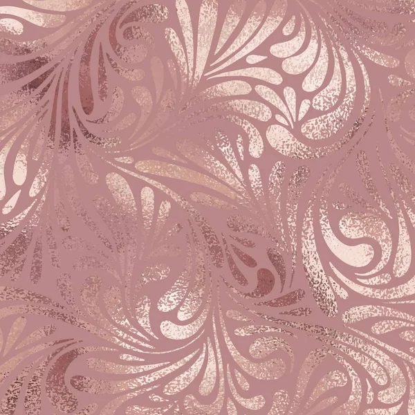 Oro rosa. Fondo decorativo vectorial con imitación de lámina — Vector de stock