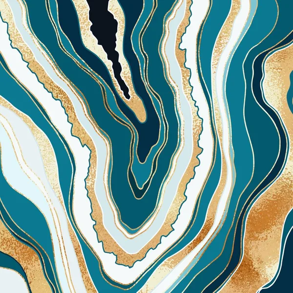 Mineral Fondo Elegante Estilizado Mármol Oro Ilustración Vectorial — Archivo Imágenes Vectoriales