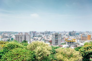 Changhua şehir manzaralı Bagua dağ Baguashan Tayvan dan